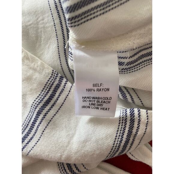 Lulus Striped Romper SZ M Faux Wrap Classic Vacation Sexy Coquette Girl - Picture 8 of 8